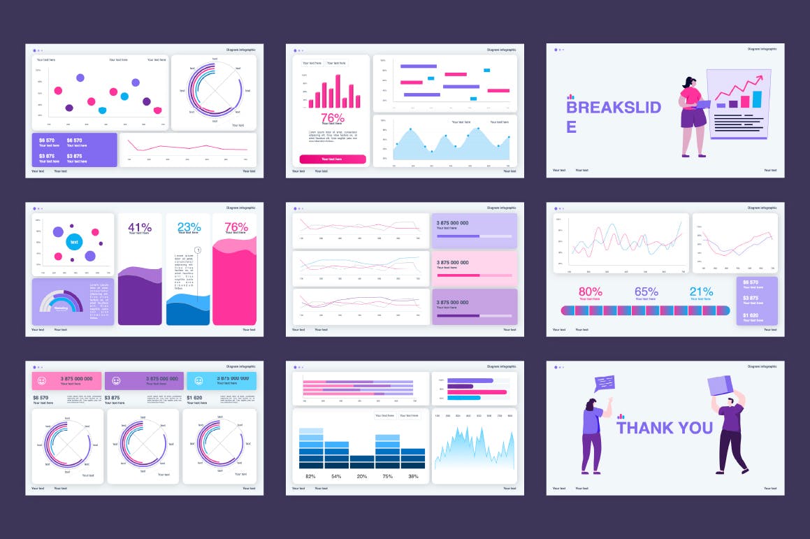KPI仪表盘图表Powerpoint模板下载 KPI Dashboard PowerPoint Template|ABC素材资源网