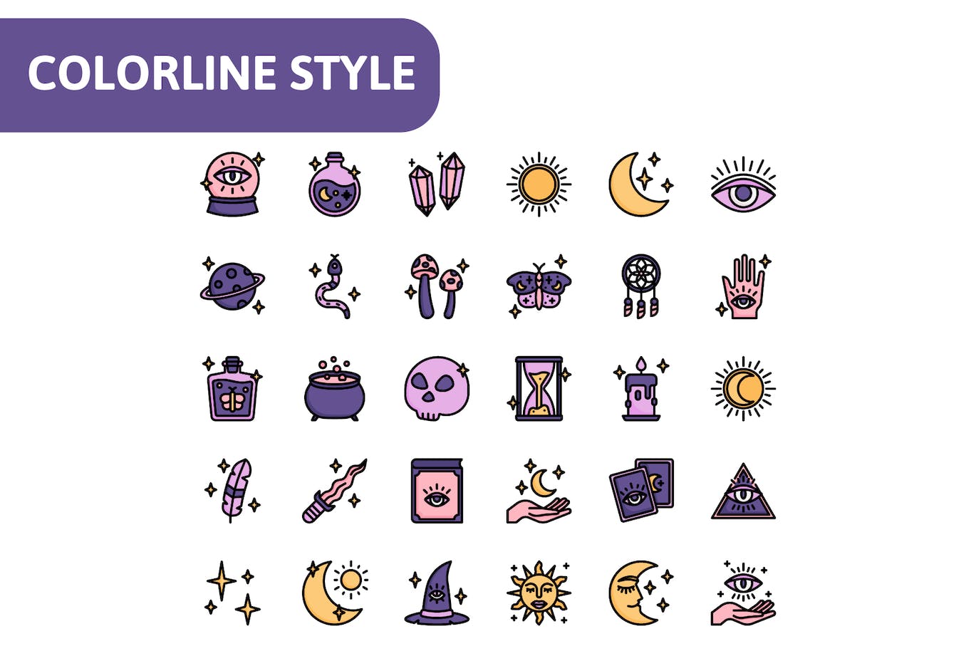 30个高品质的魔法矢量图标 30 Magic Icons|ABC素材资源网