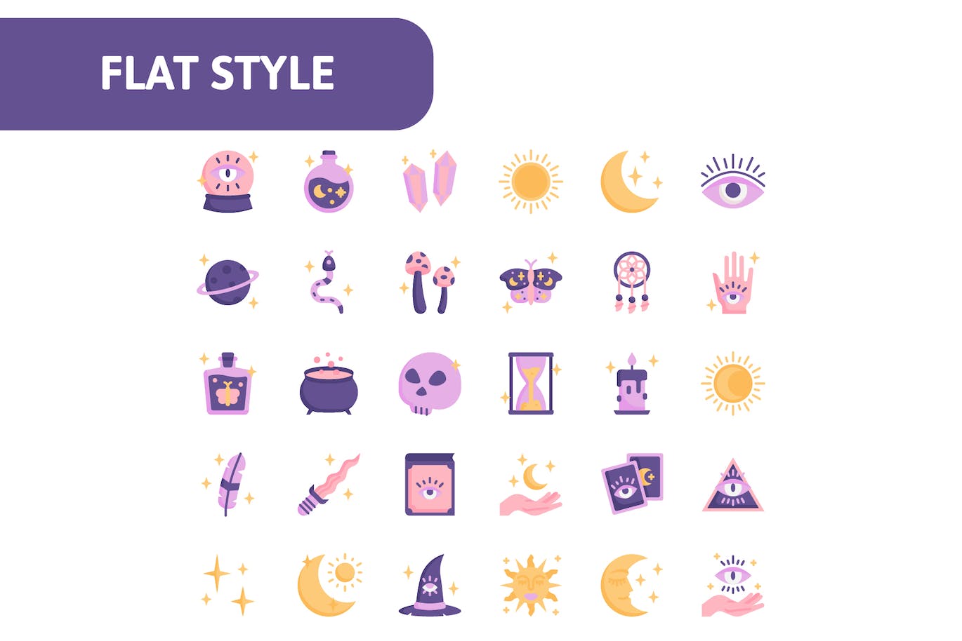 30个高品质的魔法矢量图标 30 Magic Icons|ABC素材资源网
