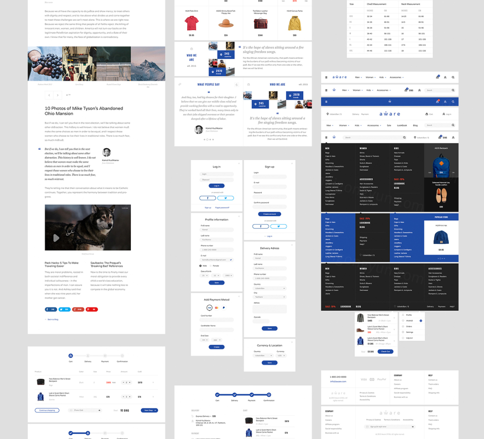 移动UI / UX+布局Modern, stylish, and intuitive UI Kit|ABC素材资源网