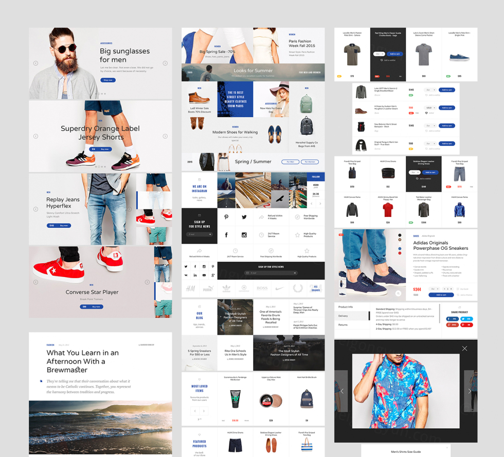 移动UI / UX+布局Modern, stylish, and intuitive UI Kit|ABC素材资源网