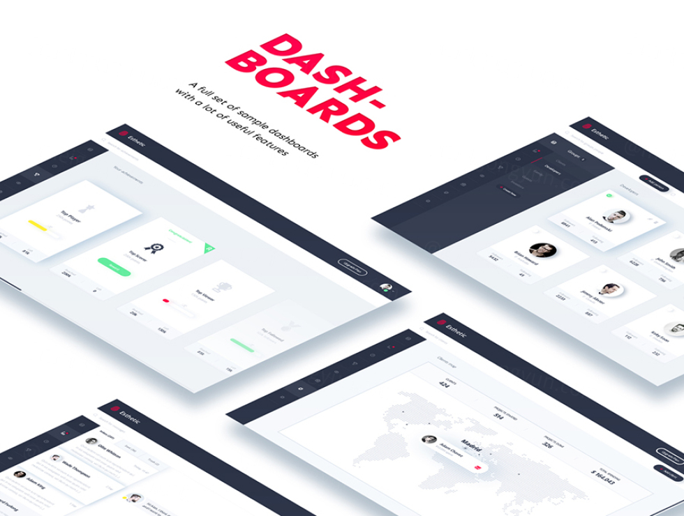 现代简约风格UI工具包Esthetic UI Kit #561149|ABC素材资源网