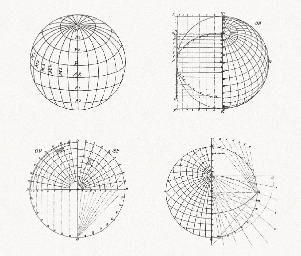 矢量地理线条图案Mathematical Geography VectorsABC素材资源网