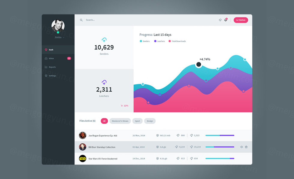 File Management Daily UI #054 每日UI源文件分享|ABC素材资源网