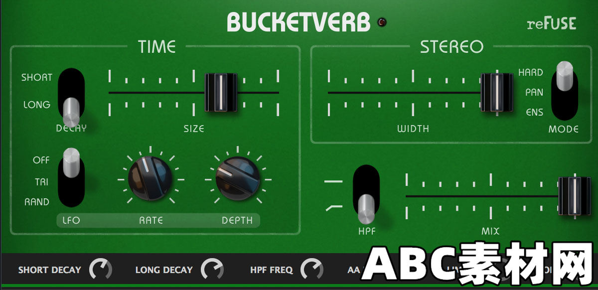 BBD混响reFuse Software Bucketverb v1.2.0 Incl Patched and Keygen WIN|ABC素材资源网