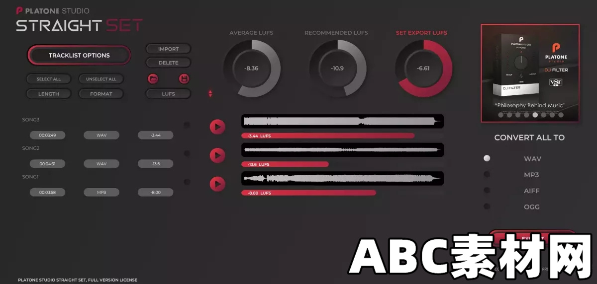 Platone Studio StraightSet v1.0.0 Incl Keygen [WIN MAC]-R2R|ABC素材资源网