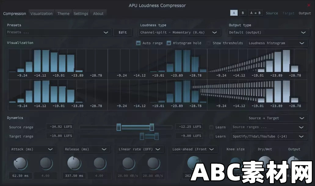 压缩器APU Software APU Loudness Compressor v1.8.8 WIN|ABC素材资源网