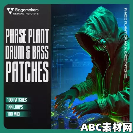 Singomakers Phase Plant Drum and Bass Patches WAV MiDi Plant Presets ...