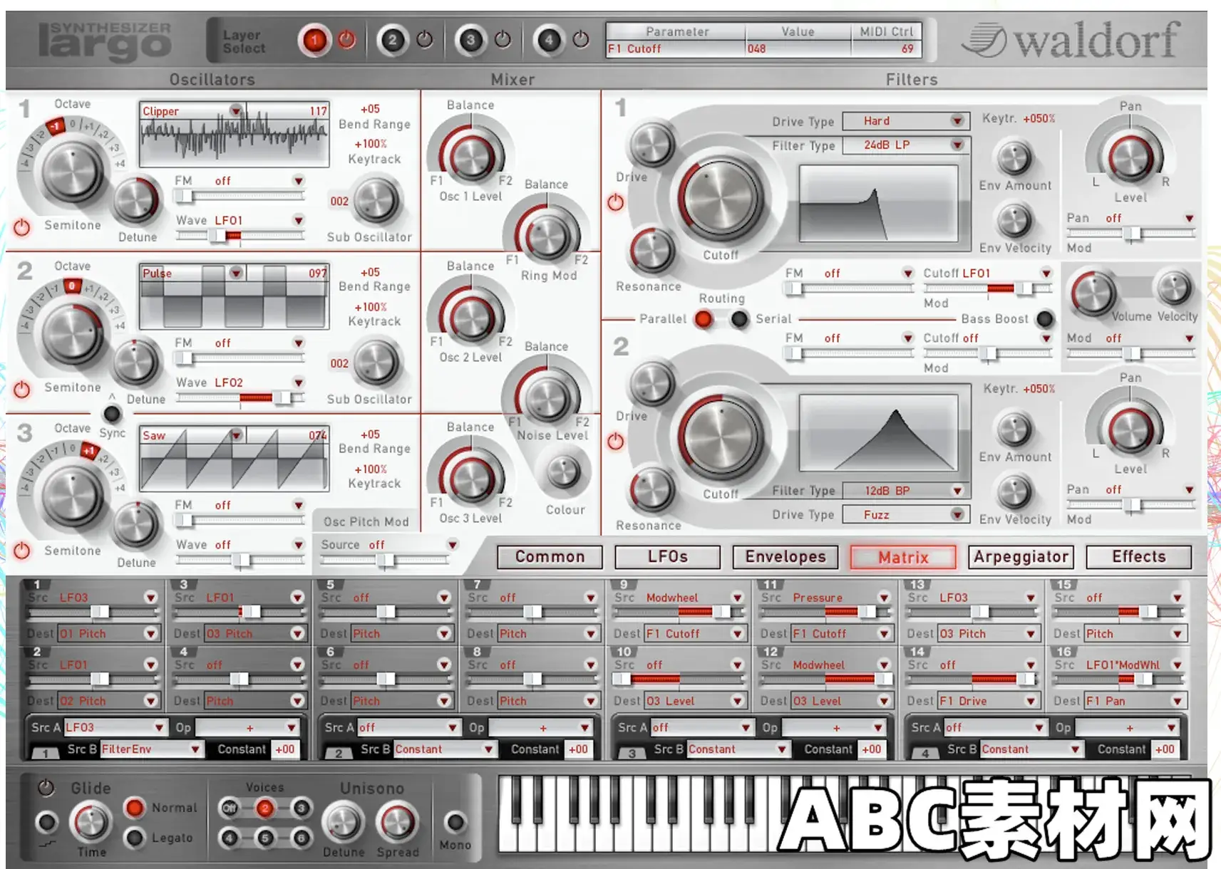 振荡合成器Waldorf Largo v1.8.0 Incl Keygen [WIN macOS]-R2R|ABC素材资源网