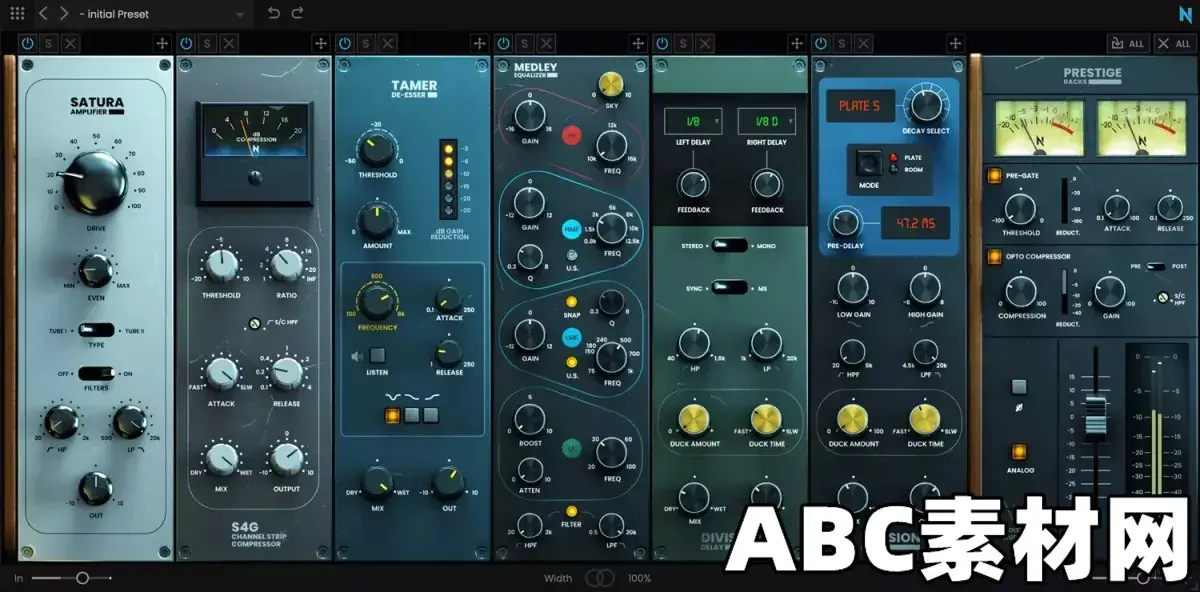 多功能人声混音模块机架混音效果器NoiseAsh Audio Prestige Racks v1.0.0 Incl Keygen (WiN ...