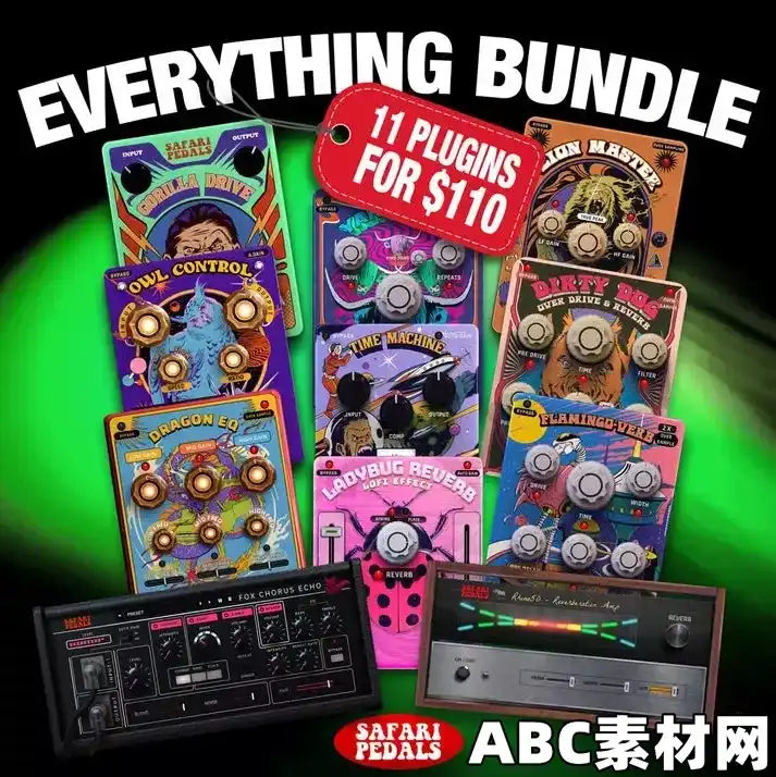 Safari Pedals Everything Bundle v2024.02.03 Incl Keygen-R2R WIN|ABC素材资源网