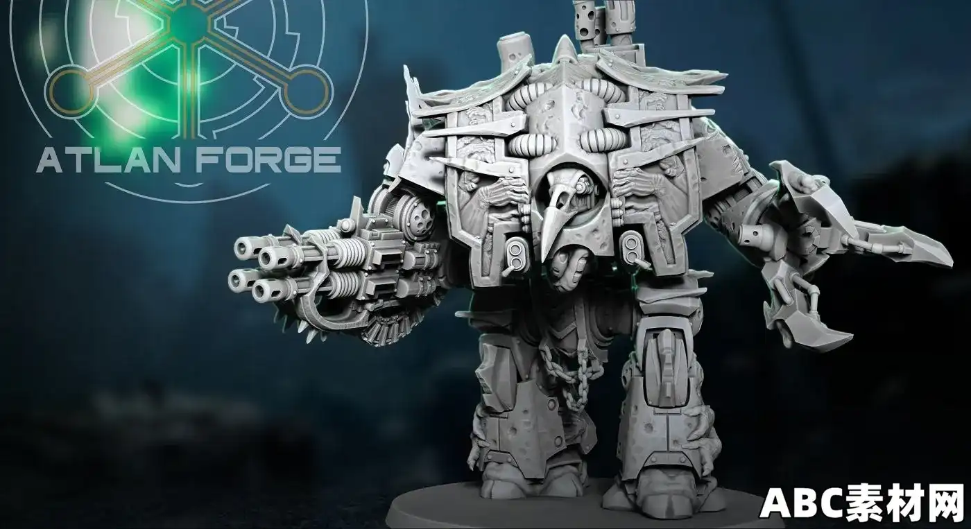 收割者无畏舰3D打印模型Manus Mortis Harvester Dreadnought – 3D Model|ABC素材资源网