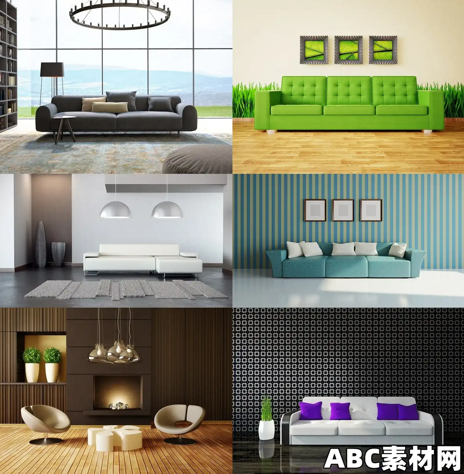 室内客厅装饰效果图设计素材ST – Collection Architecture Decoration Part03|ABC素材资源网