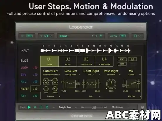 乐句处理插件Sugar Bytes Looperator v1.1.5 for iPad [iOS]|ABC素材资源网