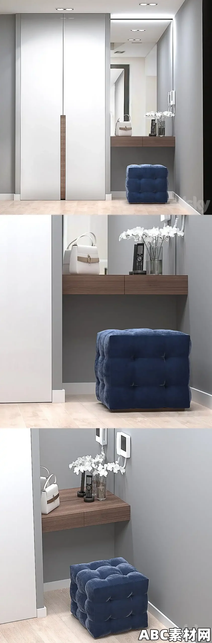 现代入口大厅3D模型3dsky – entrance hall 2 2043939 – 3D Model|ABC素材资源网