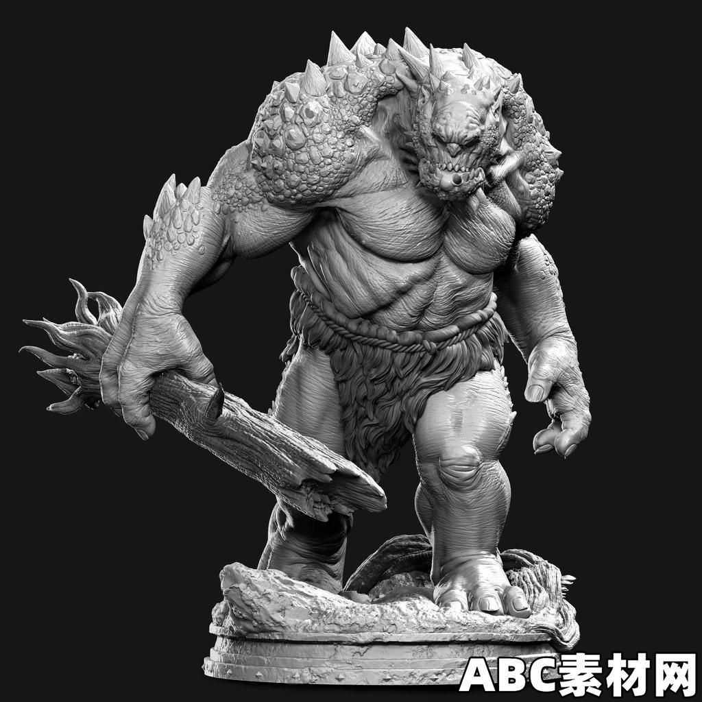 巨怪3D打印模型手办模型Troll – KubHub – 3D Model|ABC素材资源网