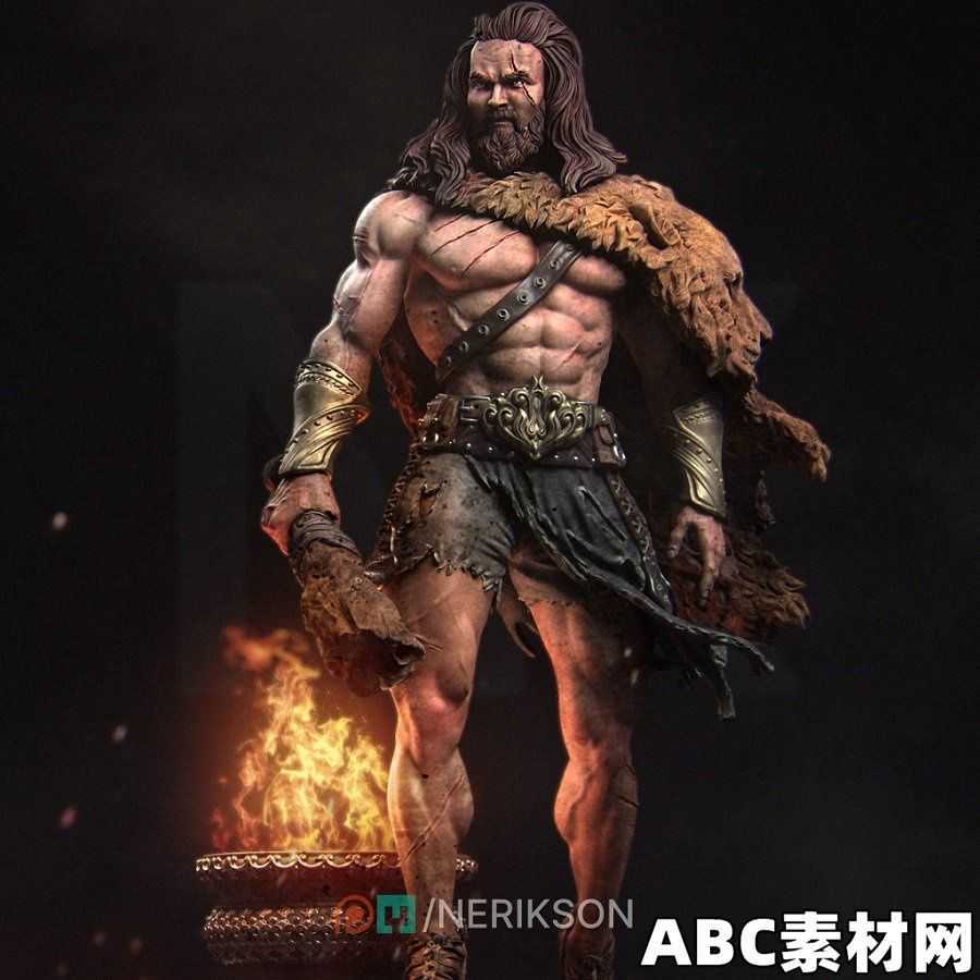 赫拉克勒斯角色雕塑3D打印模型手办模型Nerikson – Heracles Standalone – 3D Model|ABC素材资源网