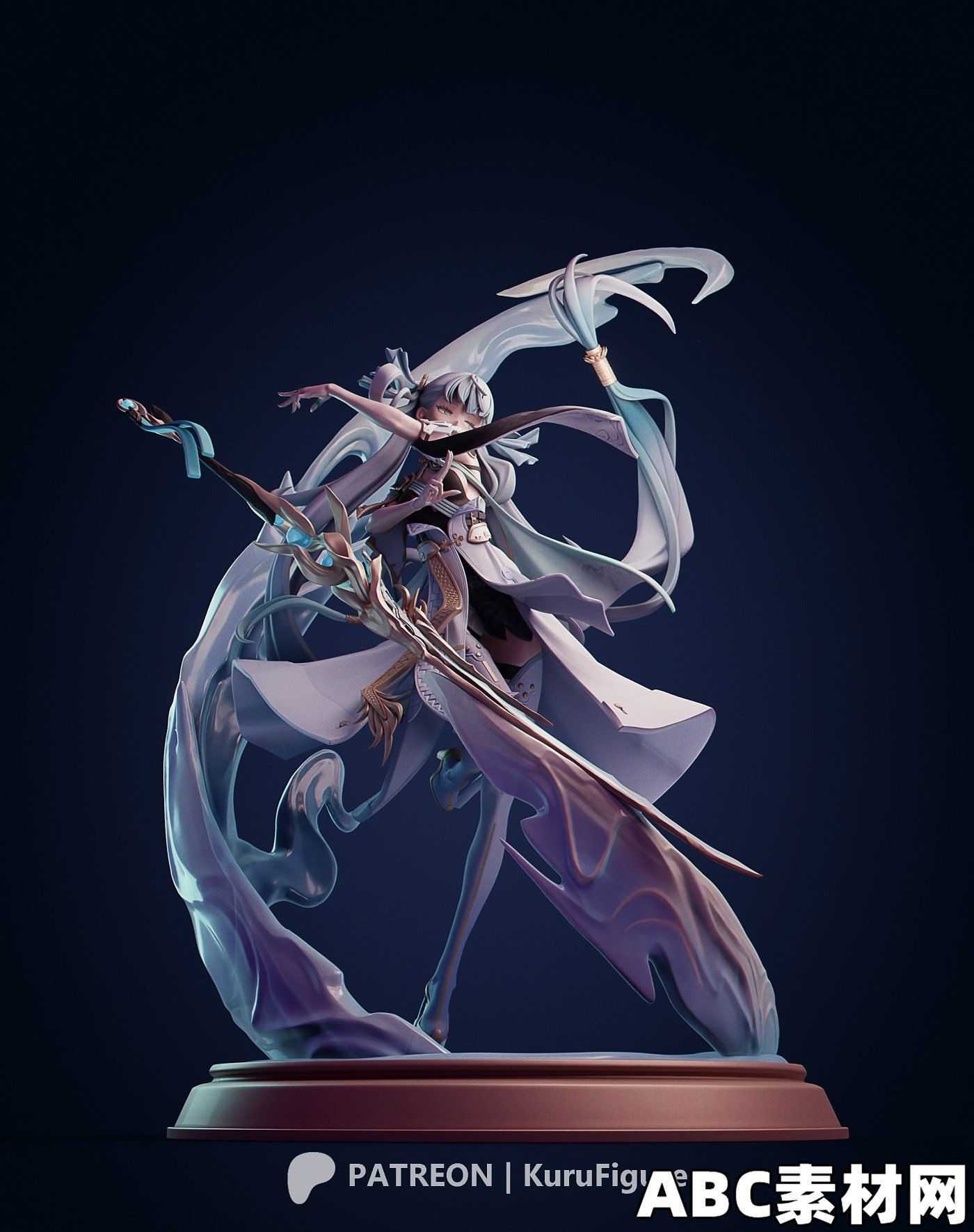 鸣潮-今汐手办模型3D打印模型Kuru Figure – Jinhsi – 3D Model|ABC素材资源网