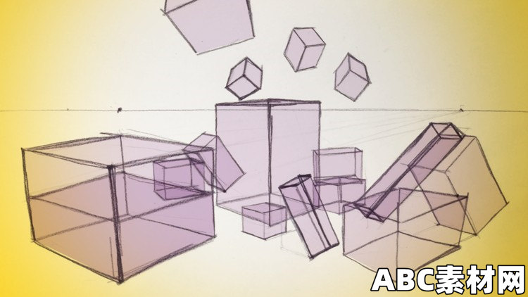 DRAW BOXES: Learn the HIDDEN KEYS to drawing anything well|ABC素材资源网