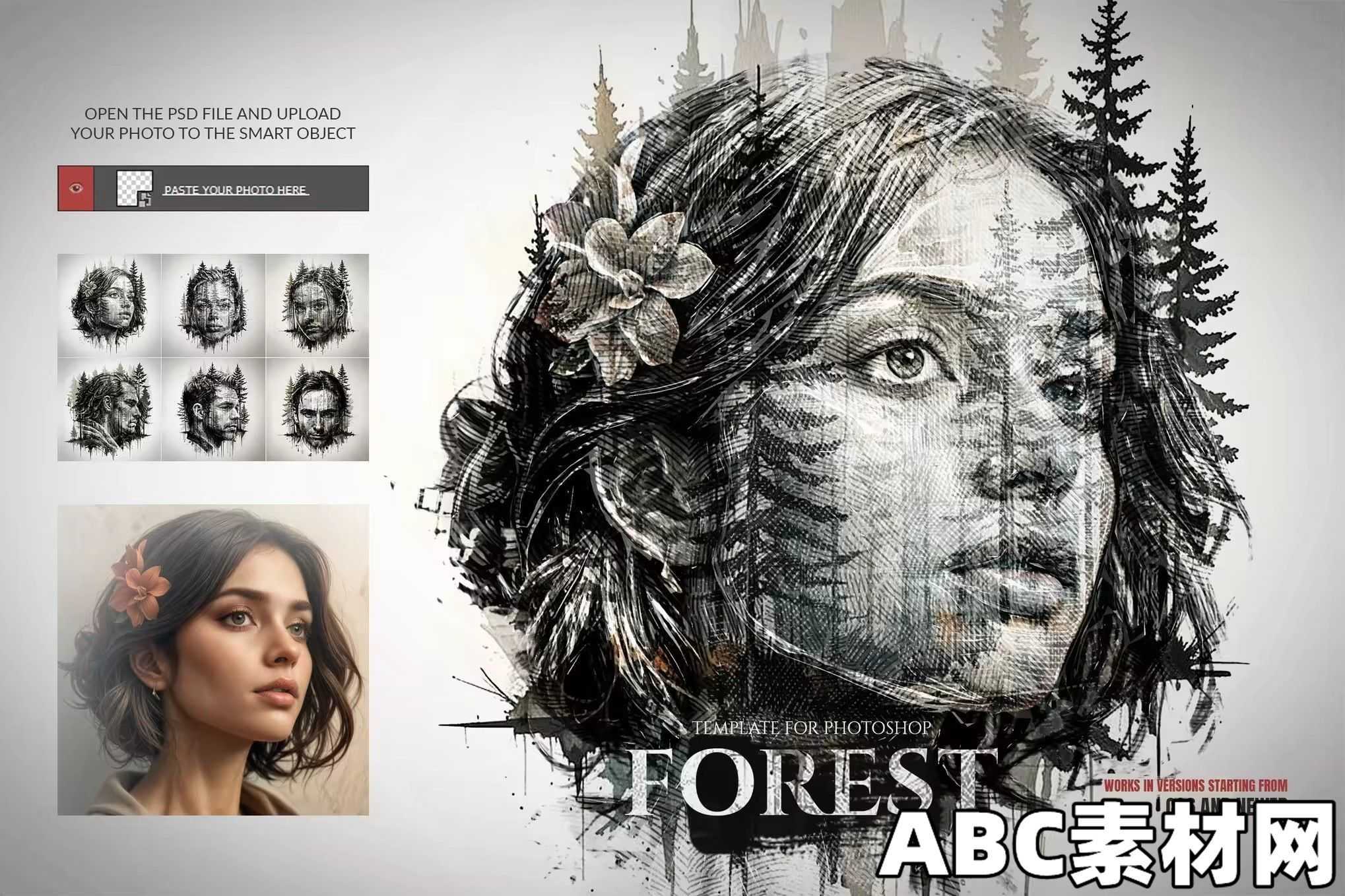  psd forest template for photoshop abc 