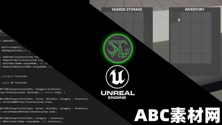 Unreal Engine Multiplayer C++ Inventory, Crafting, Building|ABC素材资源网