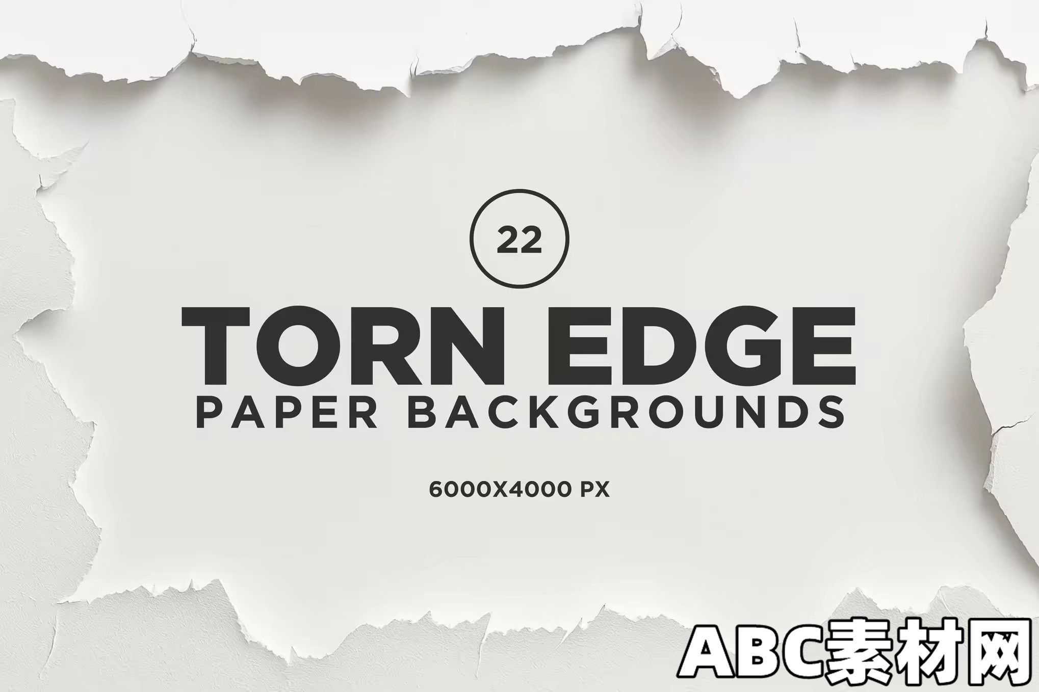 22张自然撕裂撕边纸纸张背景纹理 22 Torn Edge Paper Backgrounds|ABC素材资源网