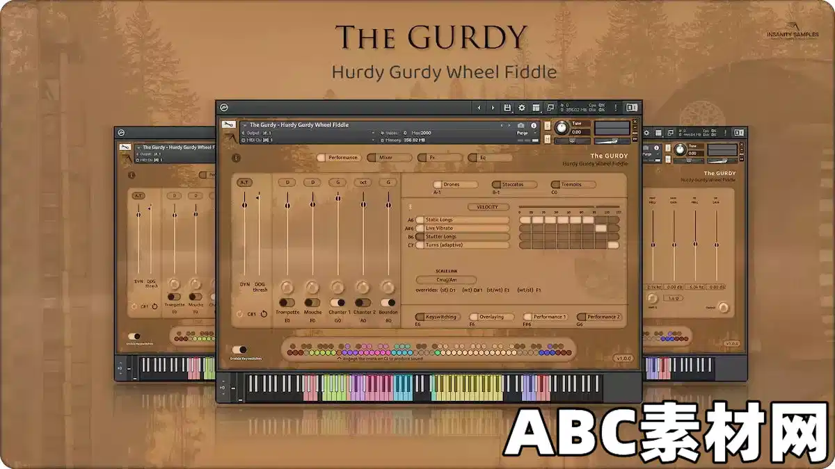 绞弦琴音源Insanity Samples The GURDY v1.0.0 KONTAKT|ABC素材资源网