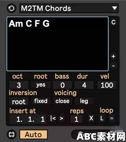 midi-2-the-max M2TM Chords v1.11 Max for Live Device AMXD|ABC素材资源网