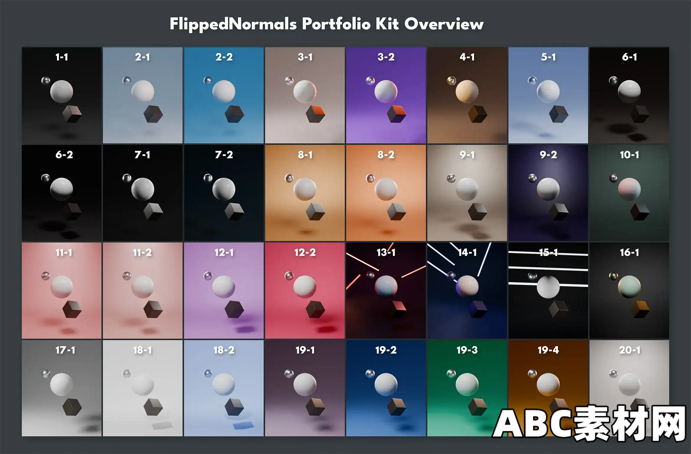 Fliped Normal FlippedNormals Portfolio Kit|ABC素材资源网